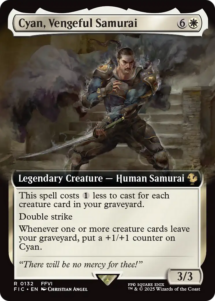 Cyan, Vengeful Samurai (Extended Art) [FINAL FANTASY Commander] | Galactic Gamez