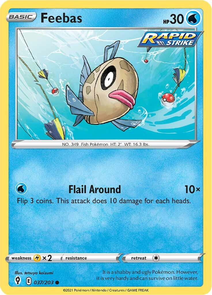 Feebas (037/203) [Sword & Shield: Evolving Skies] | Galactic Gamez