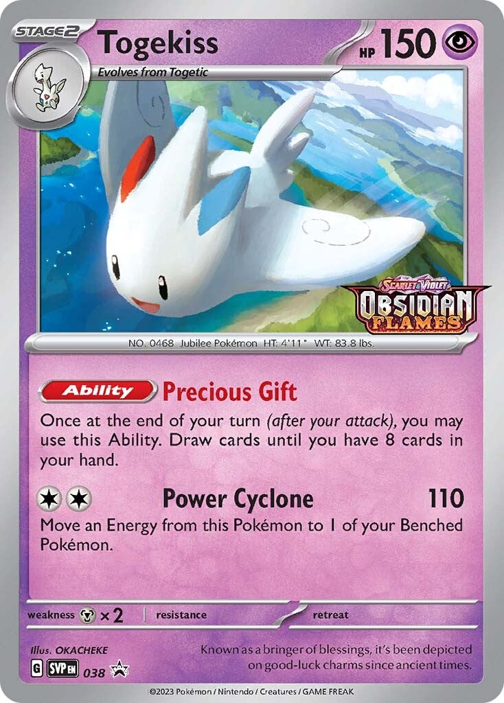 Togekiss (038) (Stamped) [Scarlet & Violet: Black Star Promos] | Galactic Gamez