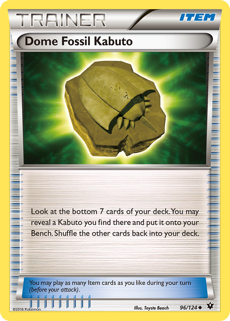 Dome Fossil Kabuto (96/124) [XY: Fates Collide] | Galactic Gamez