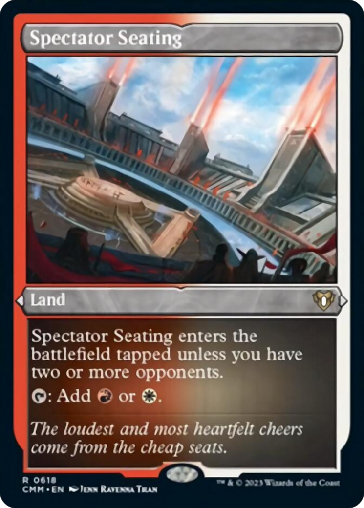 Spectator Seating (Foil Etched) [Commander Masters] | Galactic Gamez