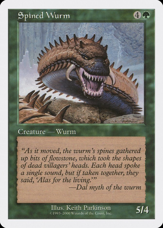 Spined Wurm [Media Promos] | Galactic Gamez