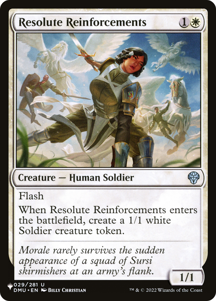 Resolute Reinforcements [The List Reprints] | Galactic Gamez