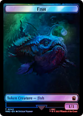 Fish // Cyberman Double-Sided Token (Surge Foil) [Doctor Who Tokens] | Galactic Gamez