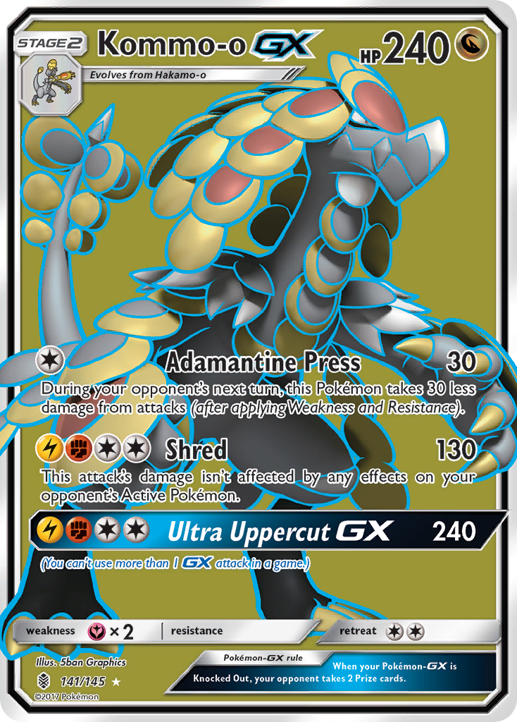 Kommo-o GX (141/145) [Sun & Moon: Guardians Rising] | Galactic Gamez