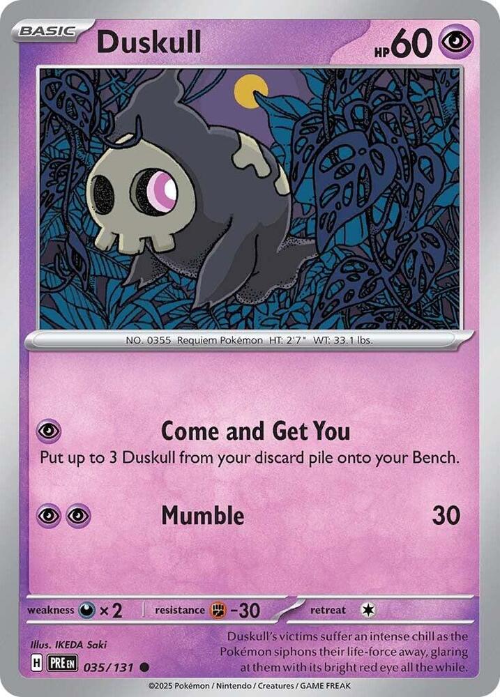 Duskull (035/131) [Scarlet & Violet: Prismatic Evolutions] | Galactic Gamez