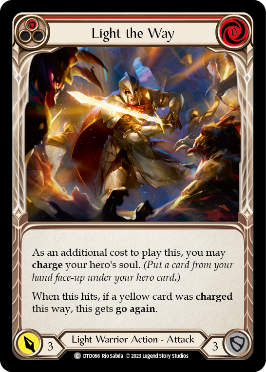 Light the Way (Red) [DTD066] (Dusk Till Dawn)  Rainbow Foil | Galactic Gamez