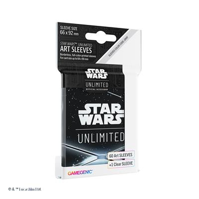 Star Wars: Unlimited Art Sleeves Card Back Black | Galactic Gamez