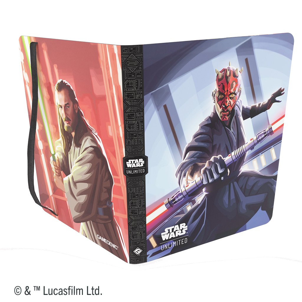 Gamegenic - Star Wars Unlimited - 18 Pocket Binder Qui-Gon Jinn & Darth Maul | Galactic Gamez