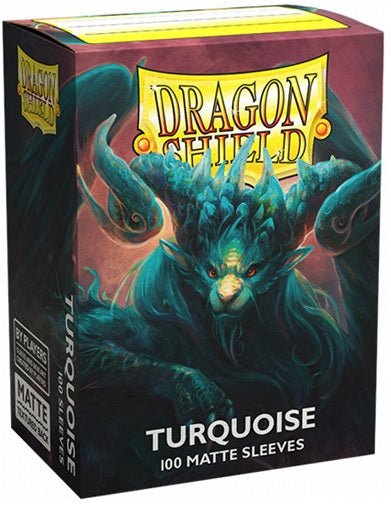 Dragon Shield: Matte Card Sleeves (100): Turquoise | Galactic Gamez