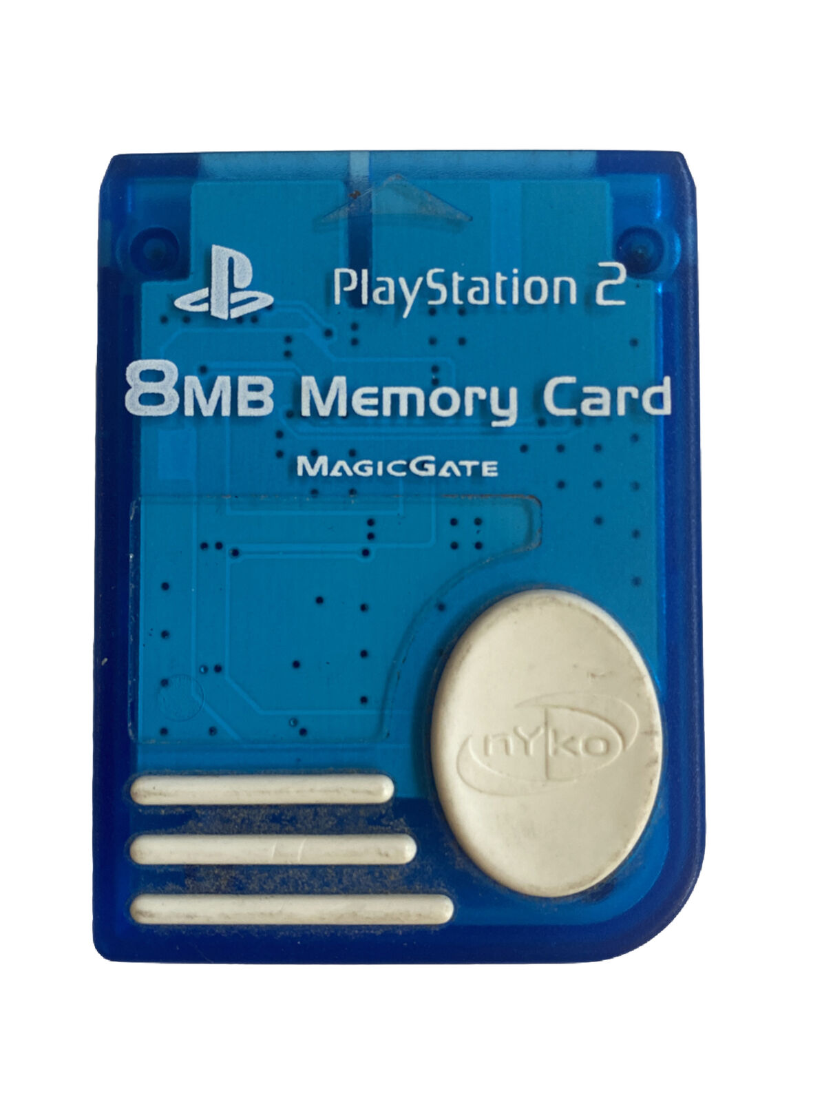 8MB Memory Card - Nyko  Playstation 2 Clear Blue | Galactic Gamez