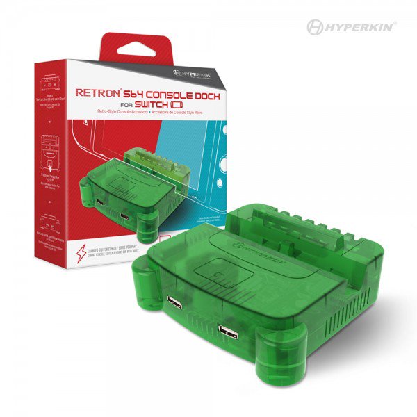 RetroN S64 Console Dock for Nintendo Switch® (Lime Green) - Hyperkin | Galactic Gamez