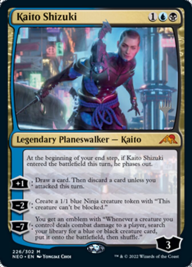 Kaito Shizuki (Promo Pack) [Kamigawa: Neon Dynasty Promos] | Galactic Gamez