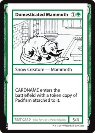 Domesticated Mammoth (2021 Edition) [Mystery Booster Playtest Cards] | Galactic Gamez