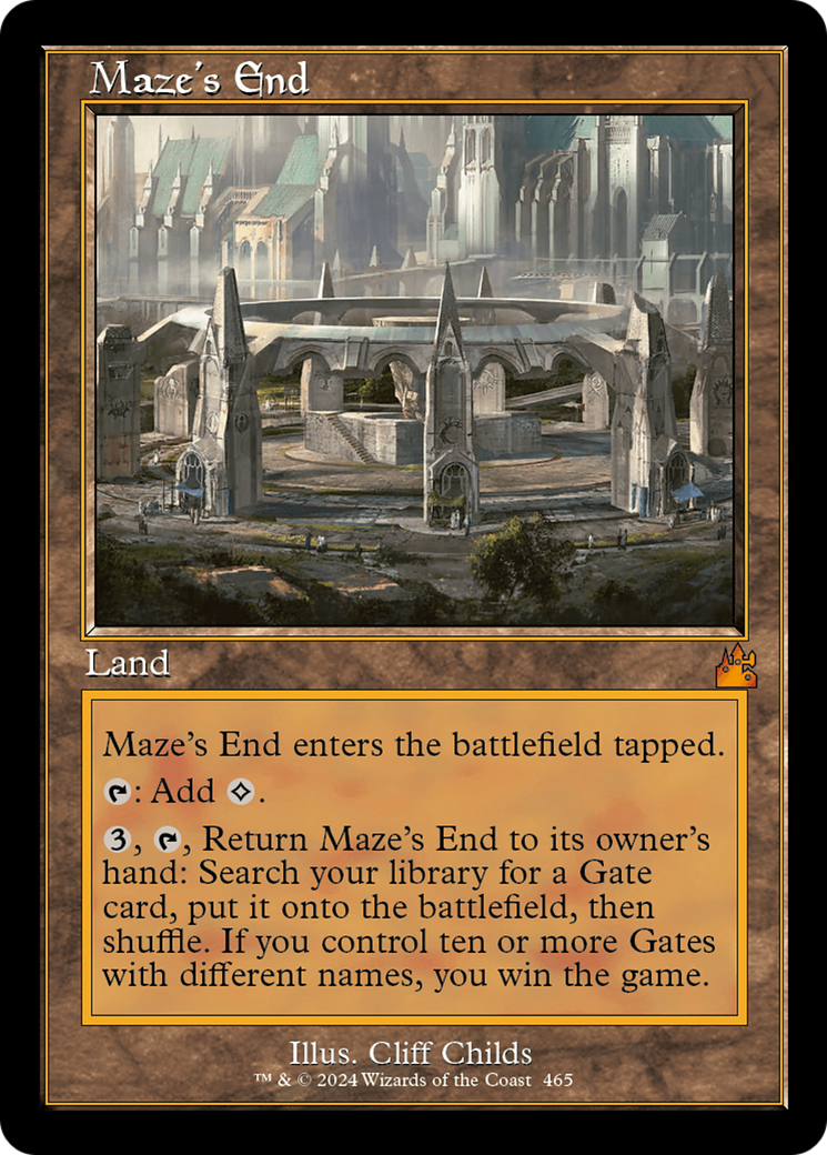 Maze's End (Retro Frame) [Ravnica Remastered] | Galactic Gamez