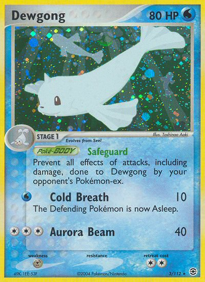 Dewgong (3/112) [EX: FireRed & LeafGreen] | Galactic Gamez