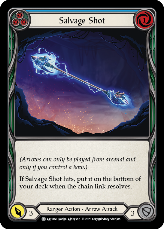 Salvage Shot (Blue) [ARC068] Unlimited Edition Rainbow Foil | Galactic Gamez