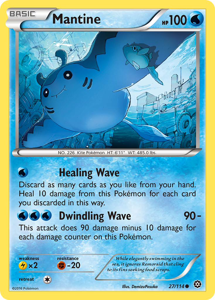 Mantine (27/114) [XY: Steam Siege] | Galactic Gamez