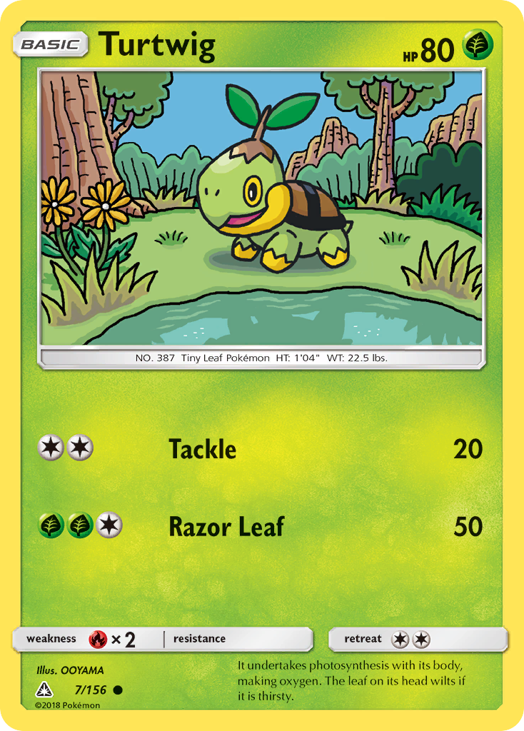 Turtwig (7/156) [Sun & Moon: Ultra Prism] | Galactic Gamez