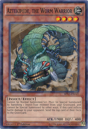 Aztekipede, the Worm Warrior (Shatterfoil) [BP03-EN041] Rare | Galactic Gamez