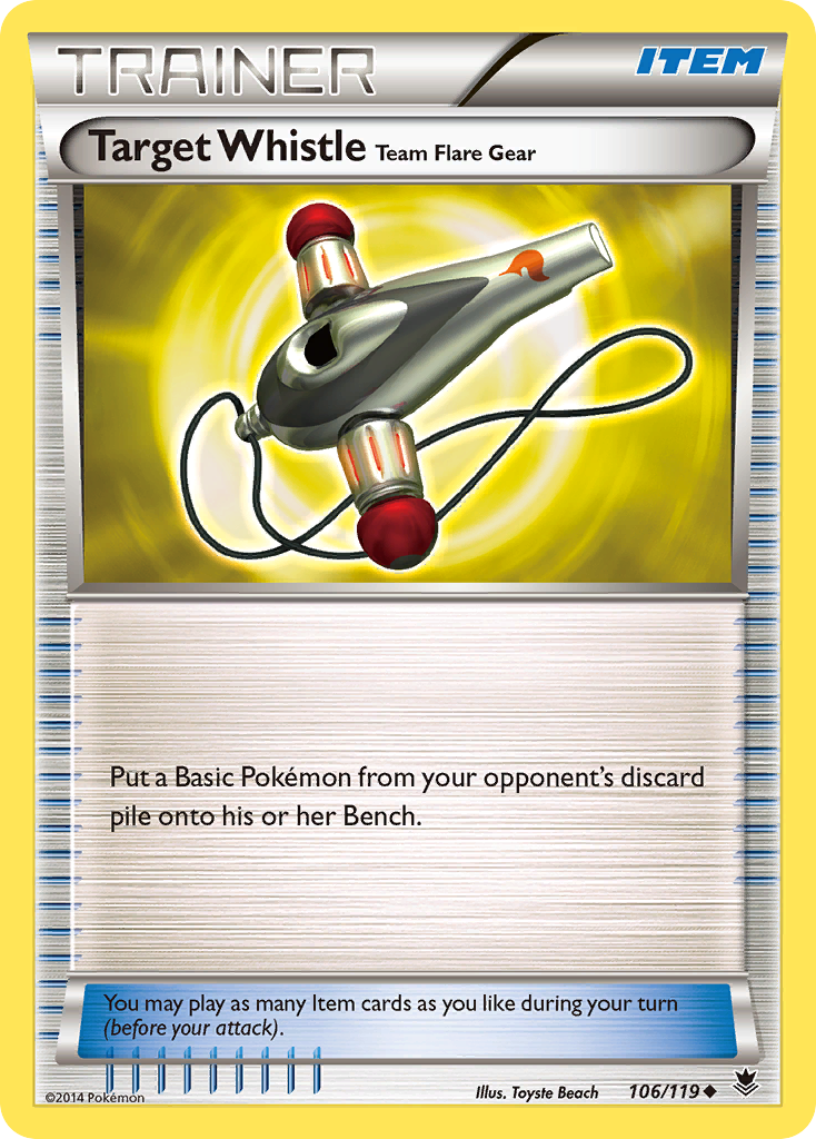 Target Whistle Team Flare Gear (106/119) [XY: Phantom Forces] | Galactic Gamez