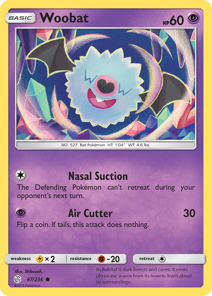 Woobat (87/236) [Sun & Moon: Cosmic Eclipse] | Galactic Gamez