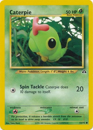 Caterpie (53/75) [Neo Discovery Unlimited] | Galactic Gamez