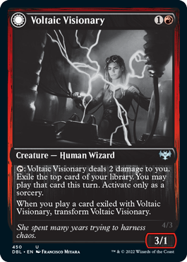 Voltaic Visionary // Volt-Charged Berserker [Innistrad: Double Feature] | Galactic Gamez