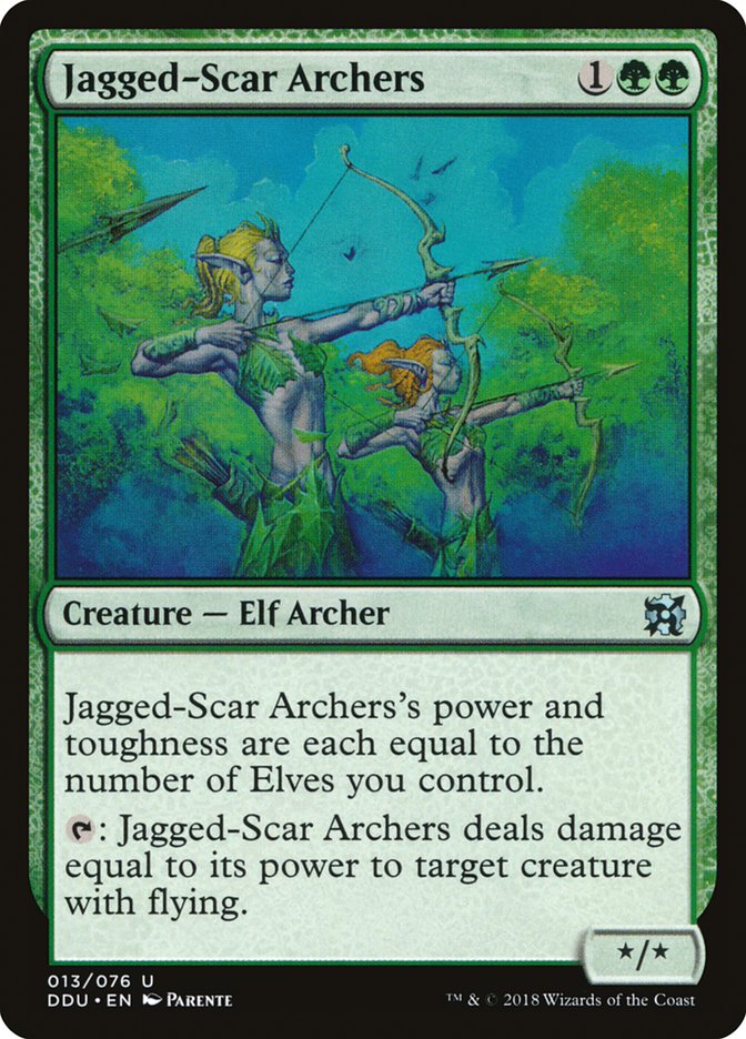 Jagged-Scar Archers [Duel Decks: Elves vs. Inventors] | Galactic Gamez