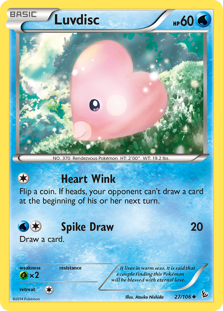 Luvdisc (27/106) [XY: Flashfire] | Galactic Gamez