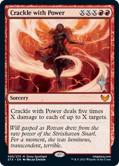 Crackle with Power (Promo Pack) [Strixhaven: School of Mages Promos] | Galactic Gamez