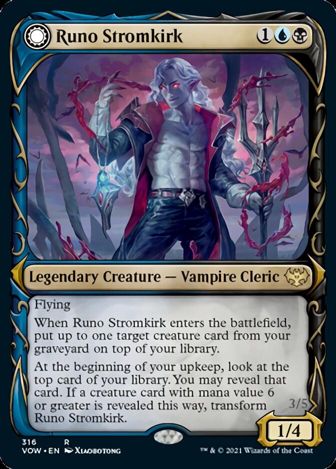 Runo Stromkirk // Krothuss, Lord of the Deep (Showcase Fang Frame) [Innistrad: Crimson Vow] | Galactic Gamez