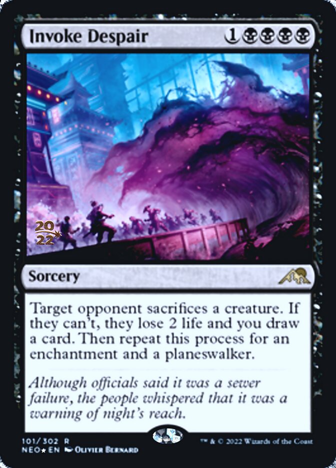 Invoke Despair [Kamigawa: Neon Dynasty Prerelease Promos] | Galactic Gamez