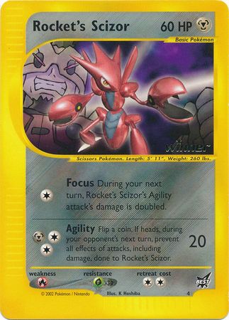 Rocket's Scizor (4) (Winner) [Best of Promos] | Galactic Gamez