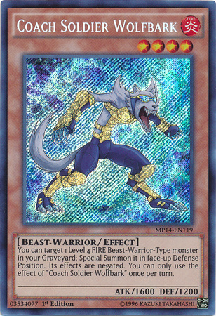 Coach Soldier Wolfbark [MP14-EN119] Secret Rare | Galactic Gamez