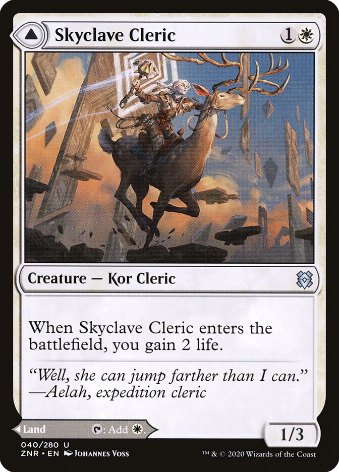 Skyclave Cleric // Skyclave Basilica [Zendikar Rising] | Galactic Gamez