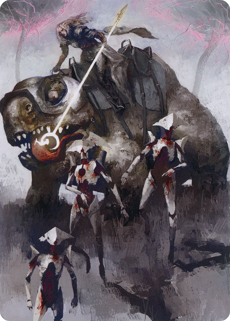 Thalia and The Gitrog Monster Art Card [March of the Machine Art Series] | Galactic Gamez