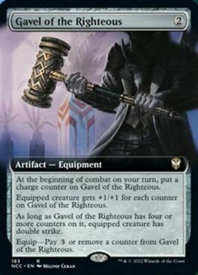 Gavel of the Righteous (Extended Art) [Streets of New Capenna Commander] | Galactic Gamez