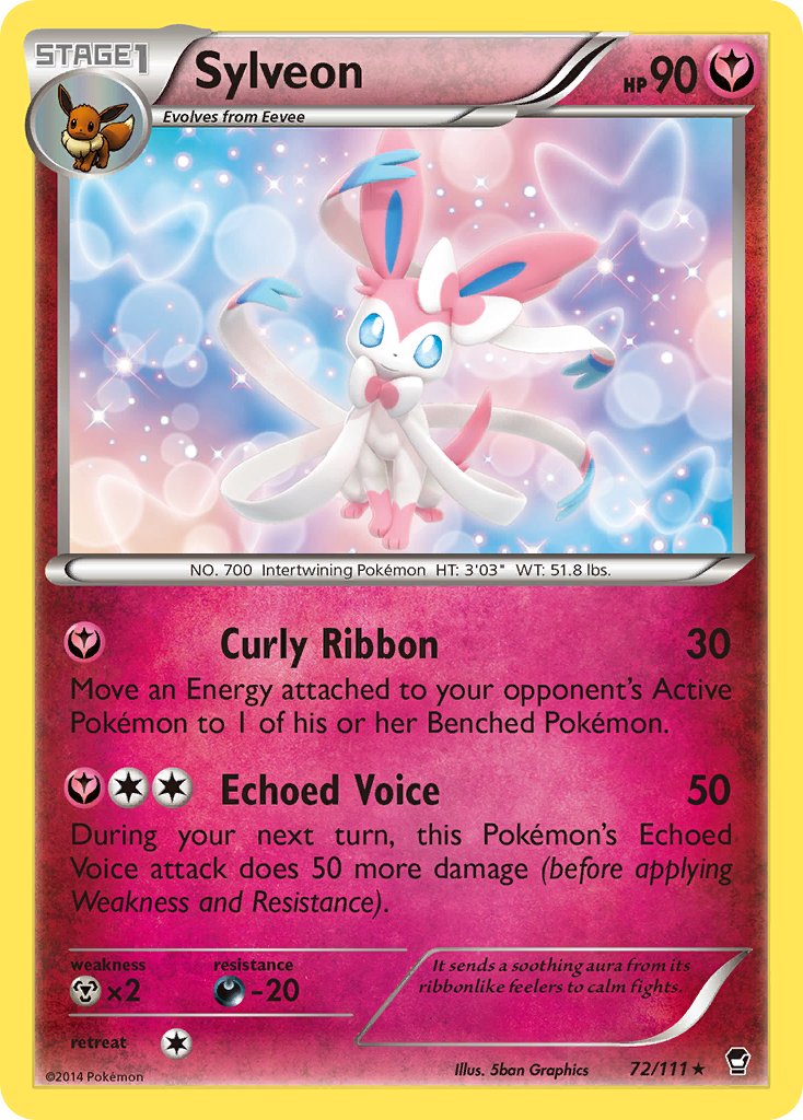 Sylveon (72/111) (Theme Deck Exclusive) [XY: Furious Fists] | Galactic Gamez