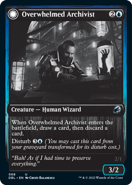 Overwhelmed Archivist // Archive Haunt [Innistrad: Double Feature] | Galactic Gamez