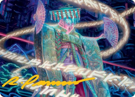 Satsuki, the Living Lore Art Card (Gold-Stamped Signature) [Kamigawa: Neon Dynasty Art Series] | Galactic Gamez