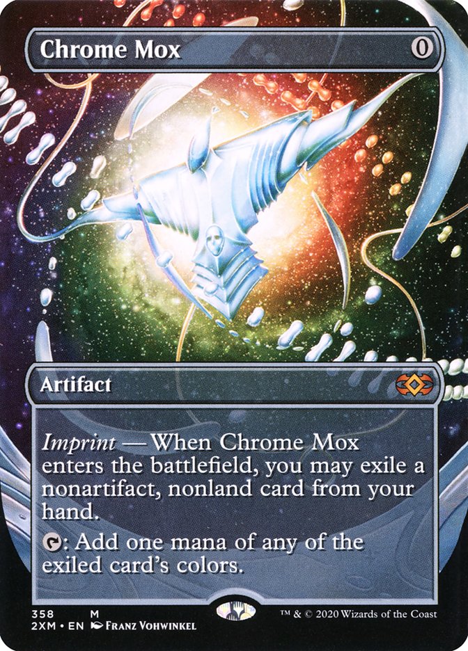 Chrome Mox (Borderless) [Double Masters] | Galactic Gamez