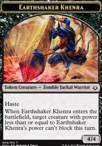 Earthshaker Khenra // Cat Double-sided Token [Hour of Devastation Tokens] | Galactic Gamez