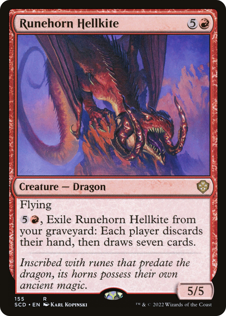 Runehorn Hellkite [Starter Commander Decks] | Galactic Gamez