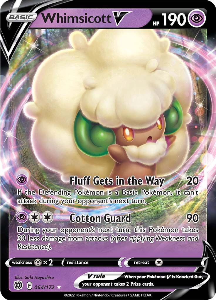 Whimsicott V (064/172) [Sword & Shield: Brilliant Stars] | Galactic Gamez