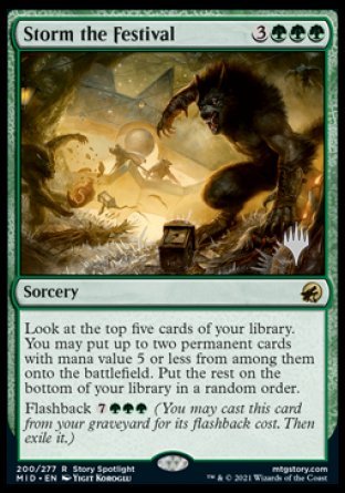 Storm the Festival (Promo Pack) [Innistrad: Midnight Hunt Promos] | Galactic Gamez