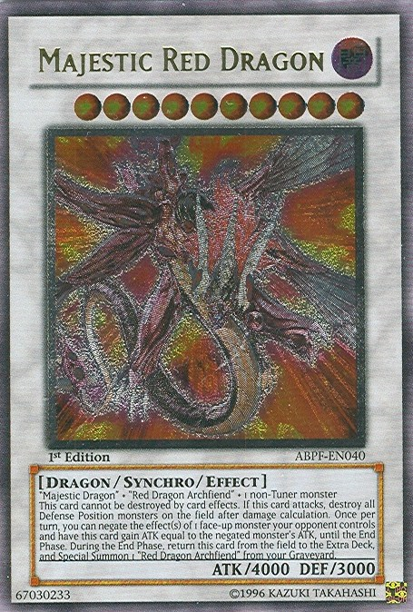 Majestic Red Dragon (UTR) [ABPF-EN040] Ultimate Rare | Galactic Gamez