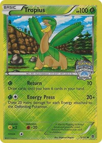 Tropius (5/101) (National Championship Promo) [Black & White: Plasma Blast] | Galactic Gamez