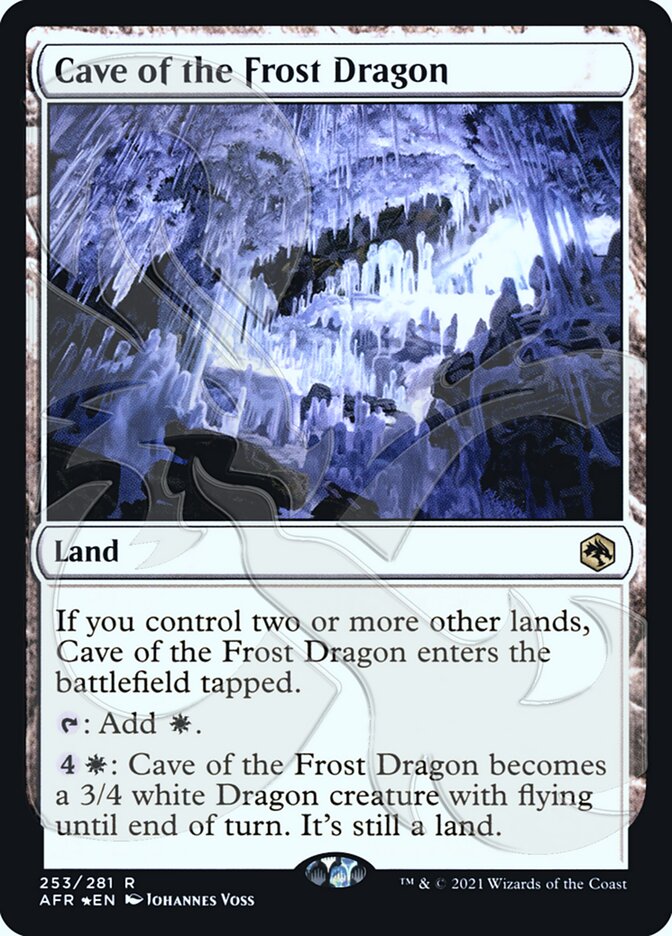 Cave of the Frost Dragon (Ampersand Promo) [Dungeons & Dragons: Adventures in the Forgotten Realms Promos] | Galactic Gamez