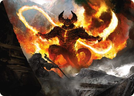 The Balrog, Flame of Udun Art Card [The Lord of the Rings: Tales of Middle-earth Art Series] | Galactic Gamez